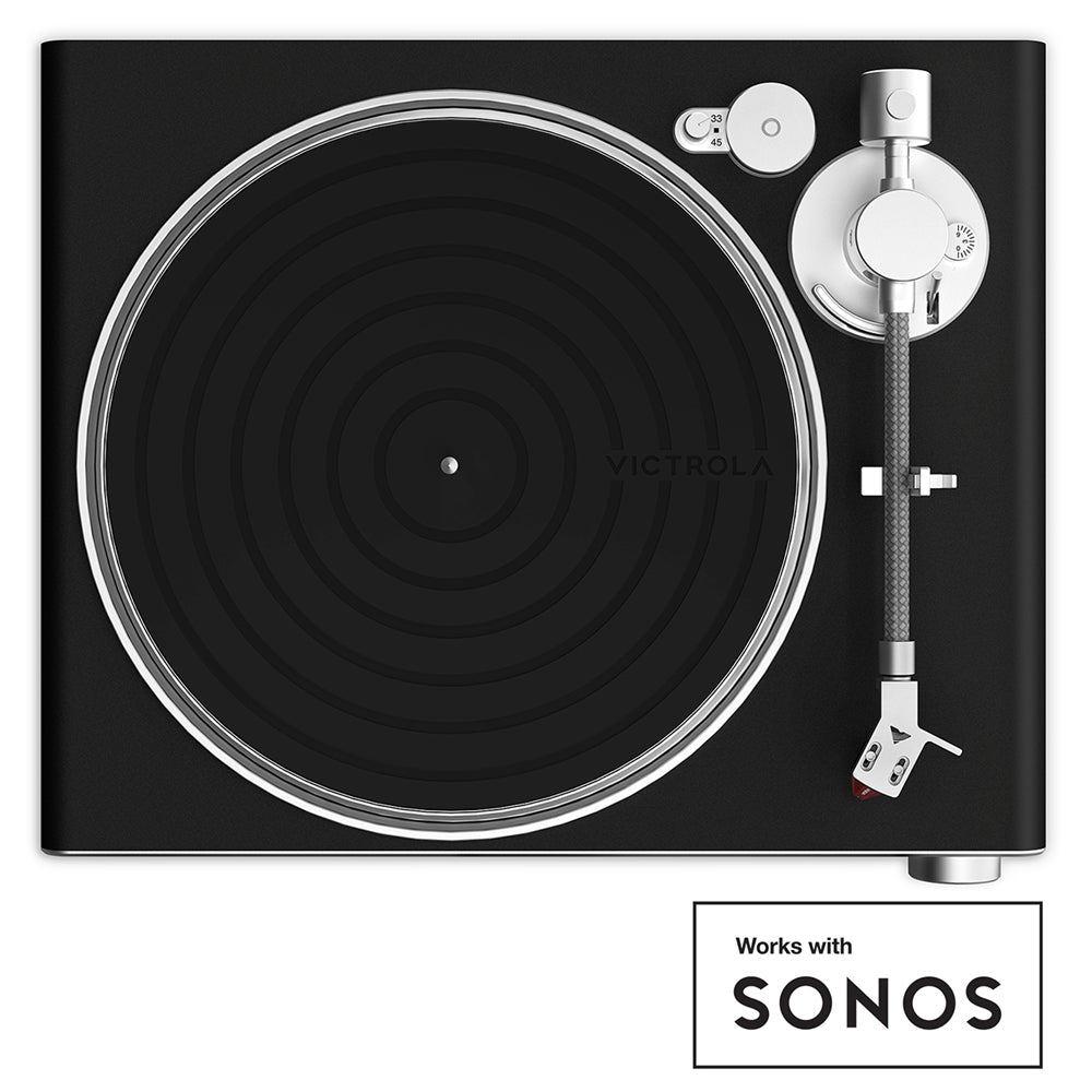 Victrola Stream Carbon Turntable works with SONOS VTR-3000-BSL-INT
