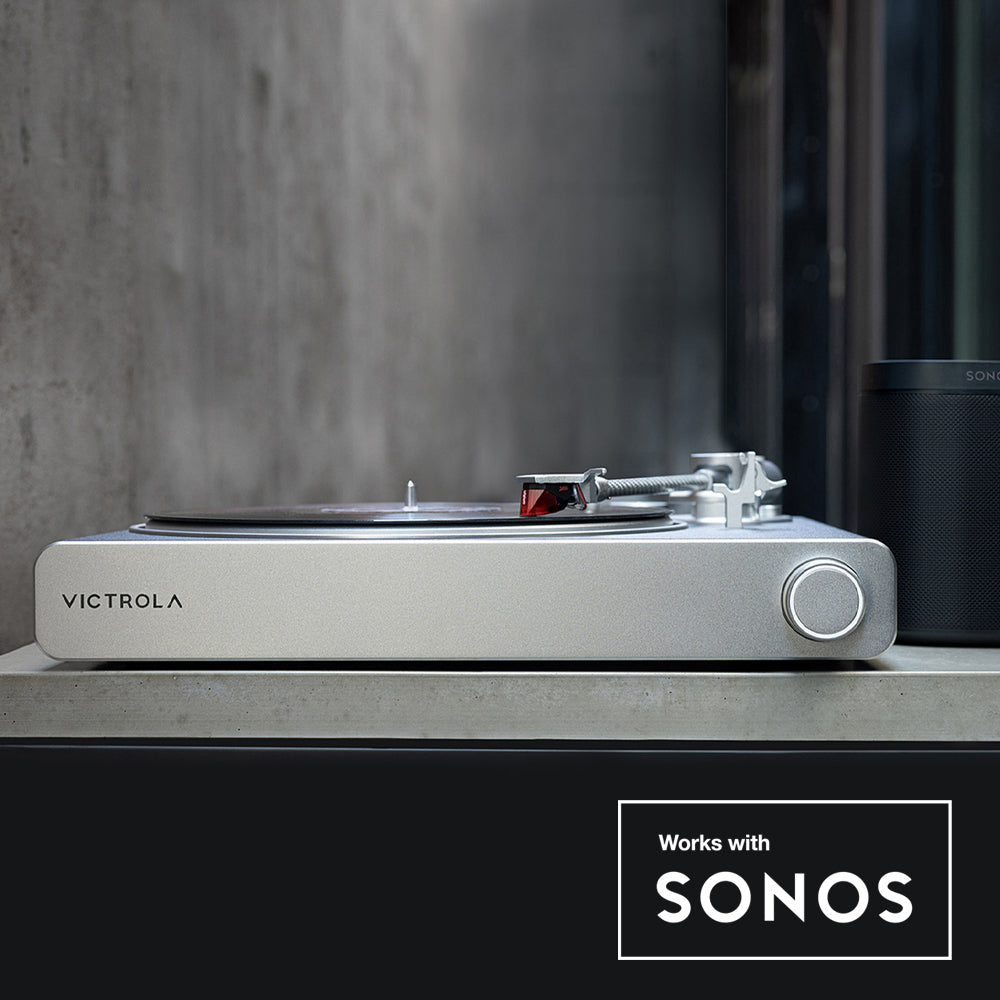 Victrola Stream Carbon Turntable works with SONOS VTR-3000-BSL-INT