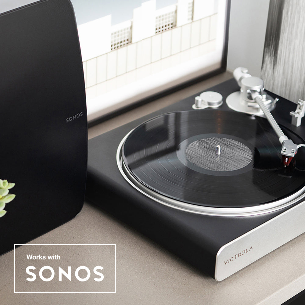 Victrola Stream Carbon Turntable works with SONOS VTR-3000-BSL-INT