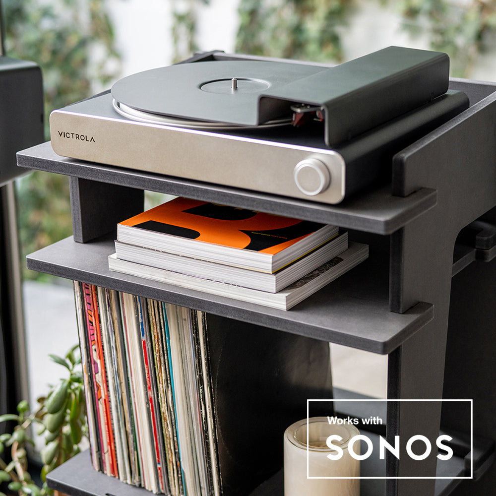 Victrola Stream Carbon Turntable works with SONOS VTR-3000-BSL-INT