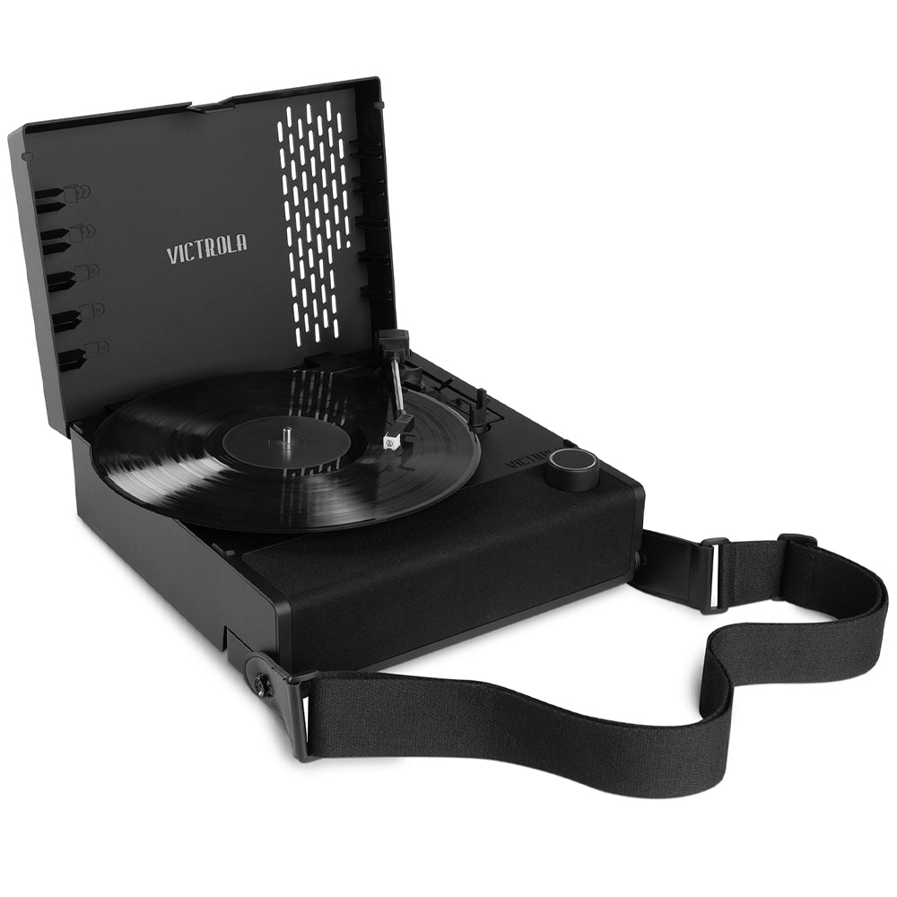Victrola Revolution Go Rechargeable Turntable Portable Wireless - Black
