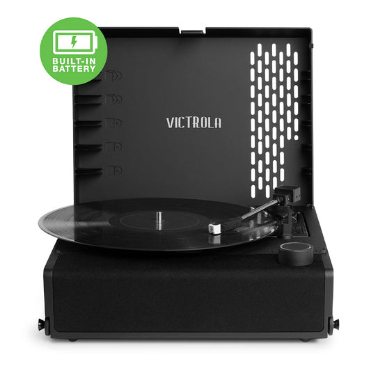 Victrola Revolution Go Rechargeable Turntable Portable Wireless - Black