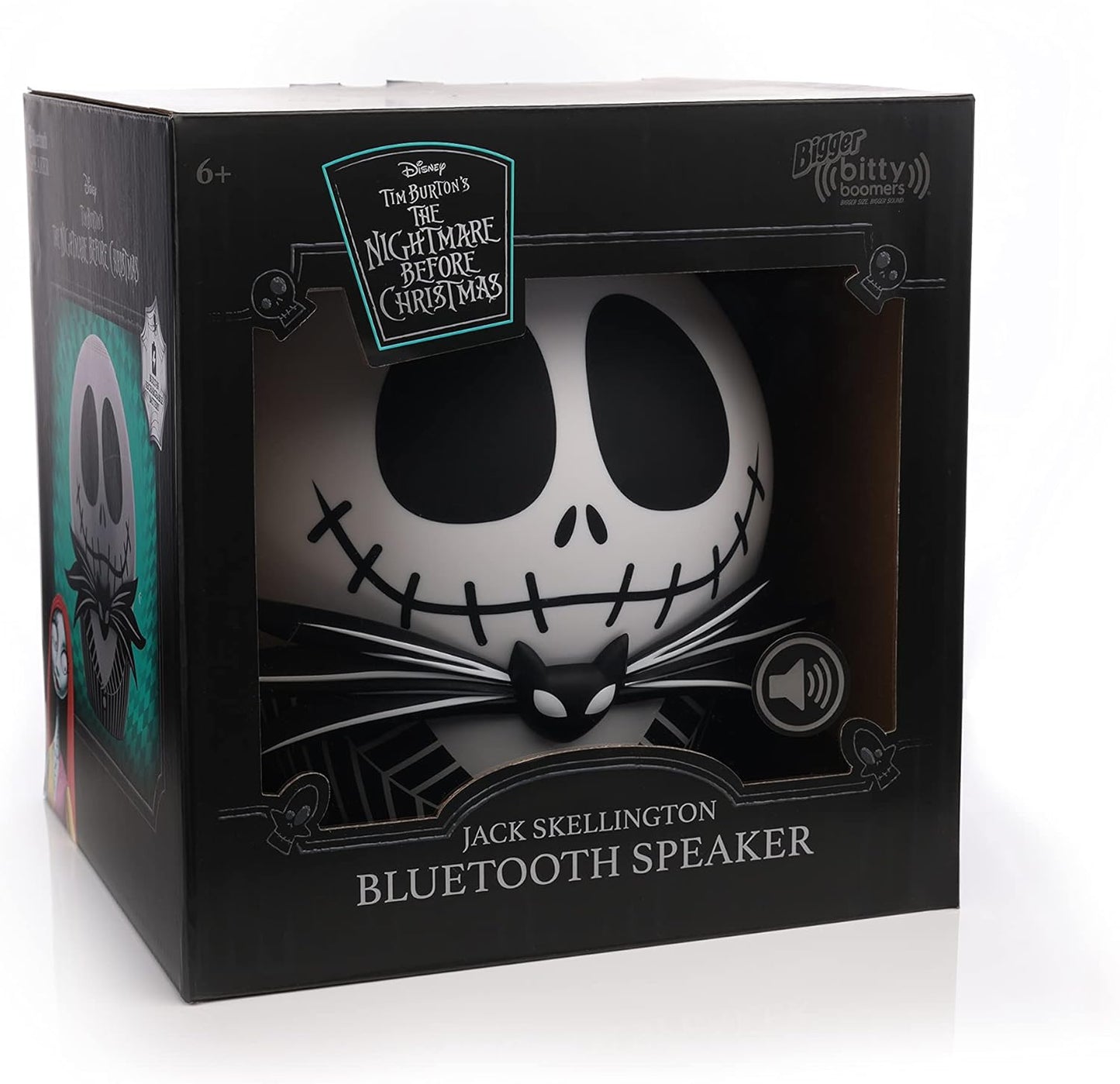 Bigger 8" Bitty Boomers Jack Skellington Bluetooth Speaker The Nightmare Before Christmas