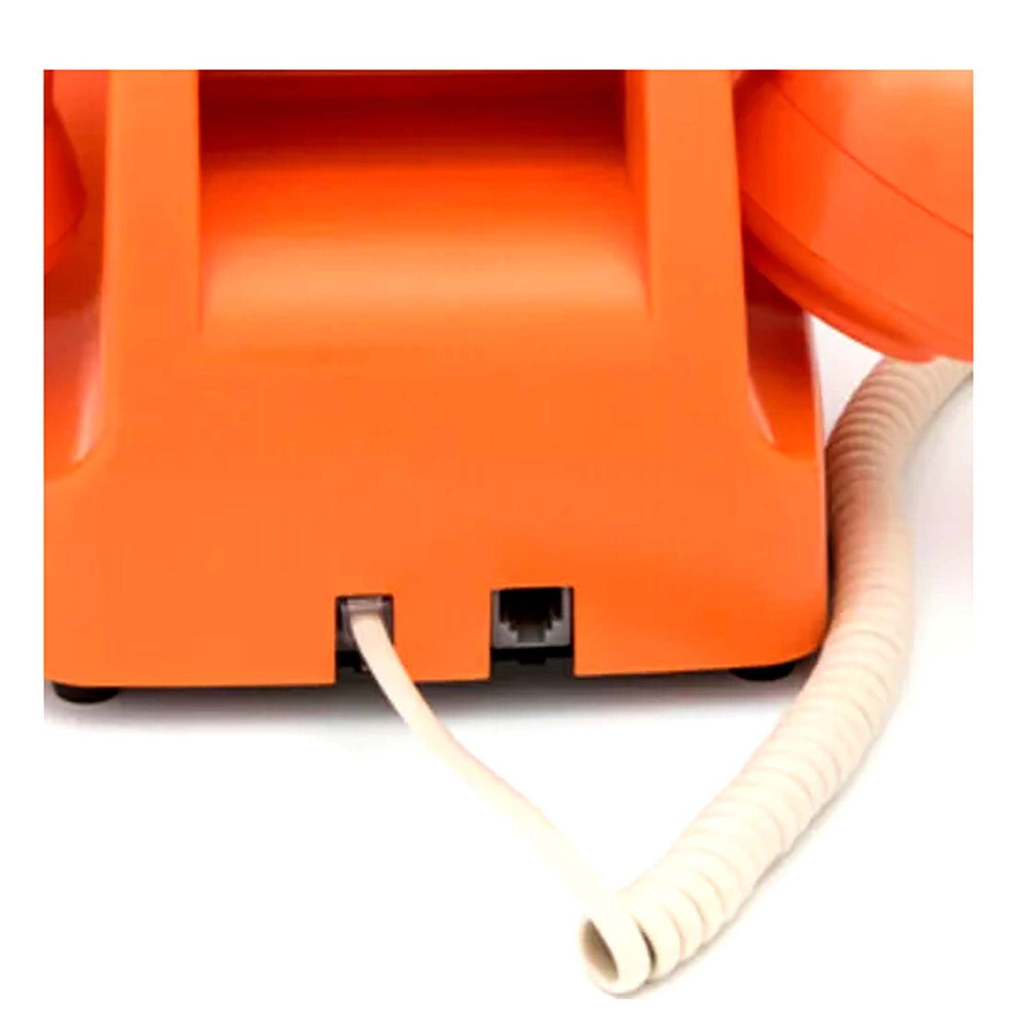 GPO 746 Orange Retro Push Button Landline Desk Phone Bell Ring