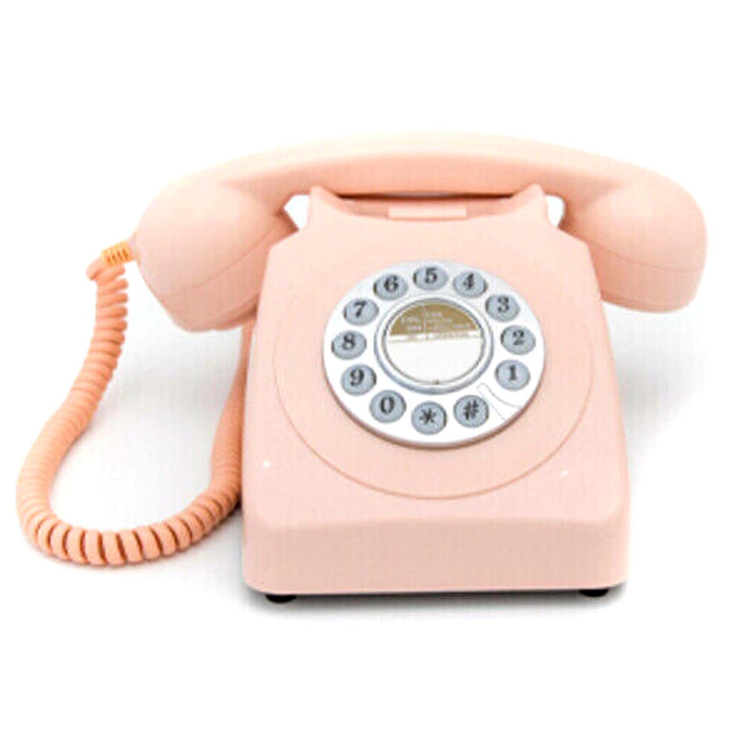 GPO 746 Pink Retro Push Button Landline Corded Desk Phone Bell Ring