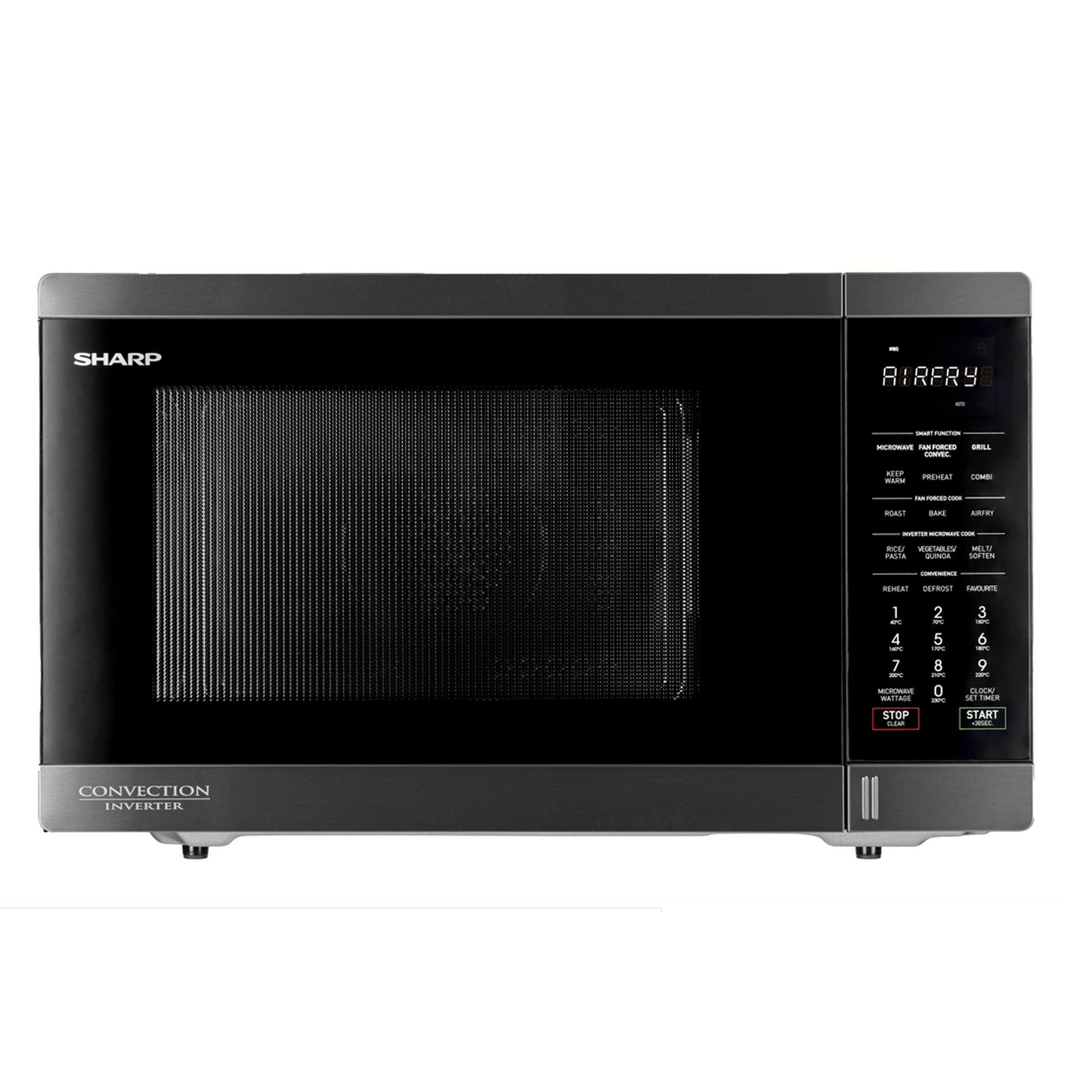 Sharp 32L Airfry Convection Microwave Oven Black Stainless Steel R321CAFBS