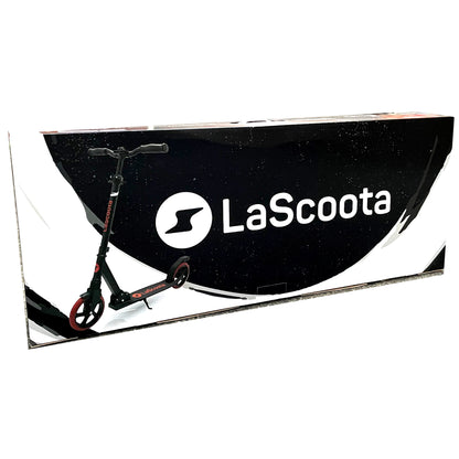 Special ! Lascoota Pulse Kick Push Commuter Scooter Teen Adult Black & Red