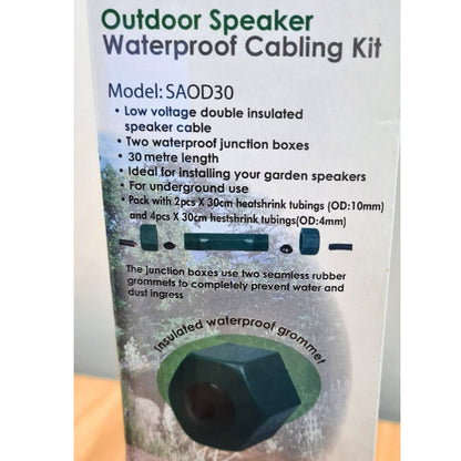 Studio Acoustics 30M Outdoor Waterproof Garden Burial Speaker Cable 16AWG Copper