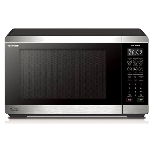 Sharp 26L Flatbed Microwave Oven 900W Mid Size Stainless Steel SM267FHST