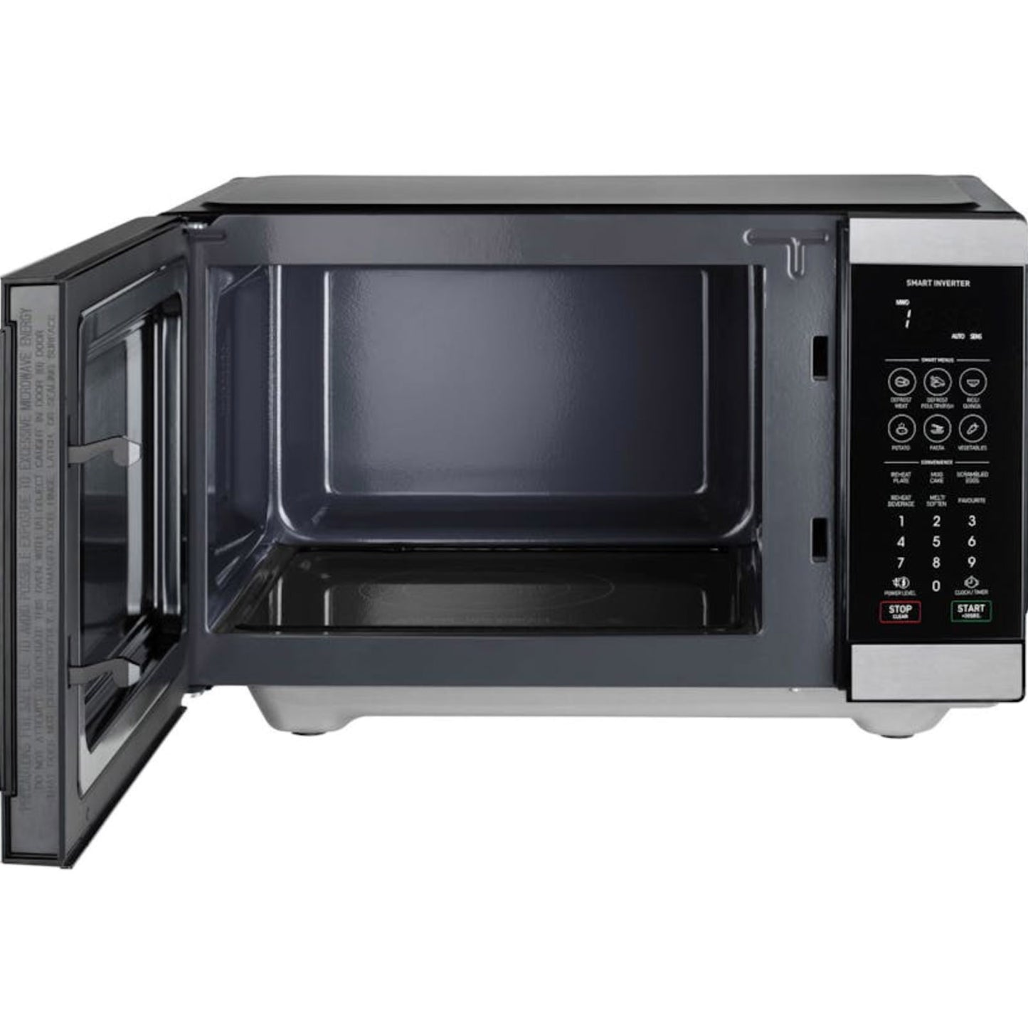 Sharp 26L Flatbed Microwave Oven 900W Mid Size Stainless Steel SM267FHST