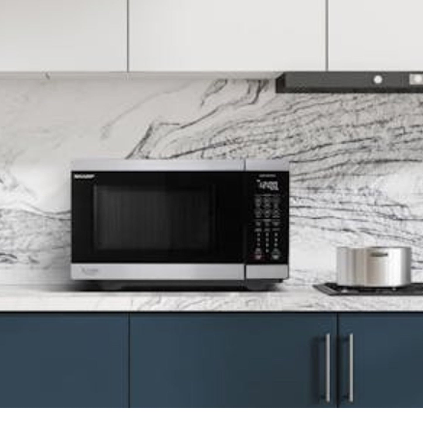 Sharp 26L Flatbed Microwave Oven 900W Mid Size Stainless Steel SM267FHST