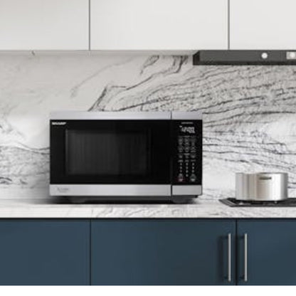Sharp 26L Flatbed Microwave Oven 900W Mid Size Stainless Steel SM267FHST