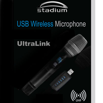 Stadium Sound Wireless Microphone MIC with USB Receiver Ultralink UHFUSB1A
