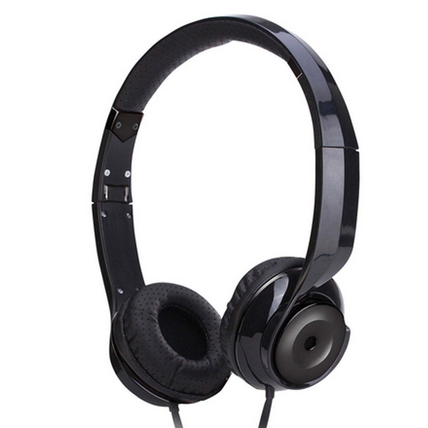 Black Holysmoke Motif On Ear Foldable Cushioned Headphones Wired