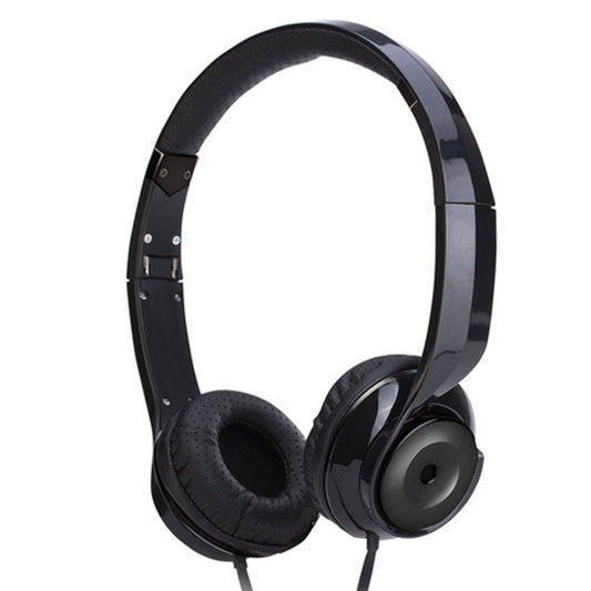 Black Holysmoke Motif On Ear Foldable Cushioned Headphones Wired