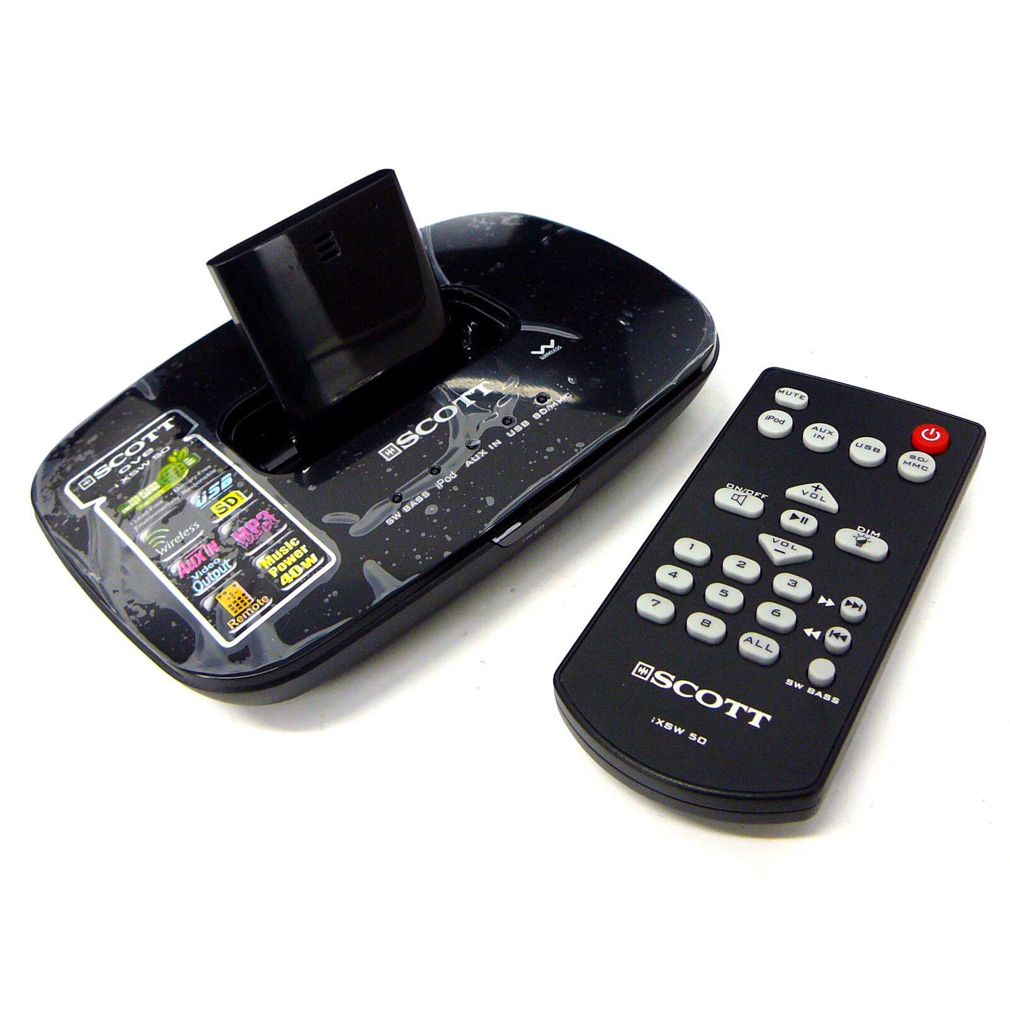 Special Clearance ! Scott 2.4Ghz Wireless OVE Speaker System USB SD Bluetooth 20w RMS