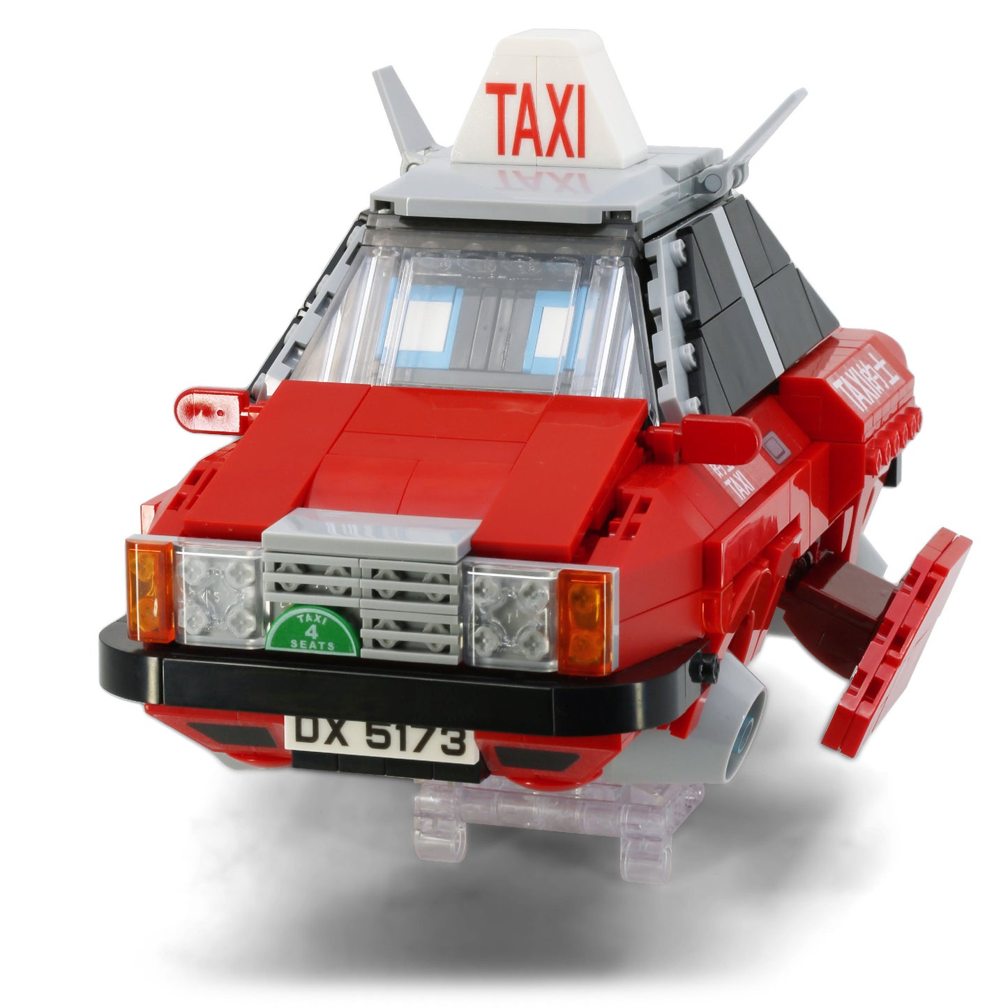 Kalos Hong Kong Machines Robot Red Crown Taxi Building Block Set 586pcs 14+