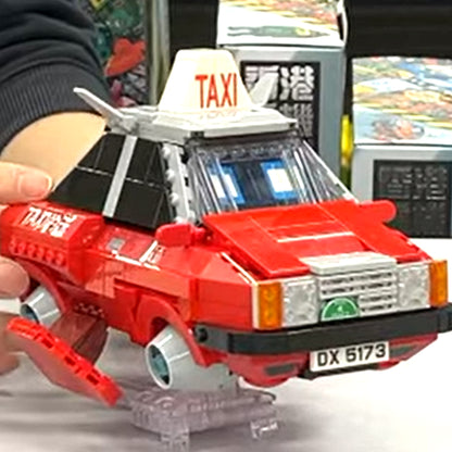Kalos Hong Kong Machines Robot Red Crown Taxi Building Block Set 586pcs 14+