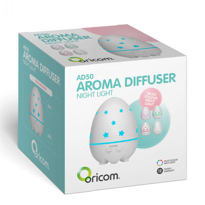 Special Offer - Oricom Aroma Diffuser Humidifier & Night Light Baby Kids Room AD50